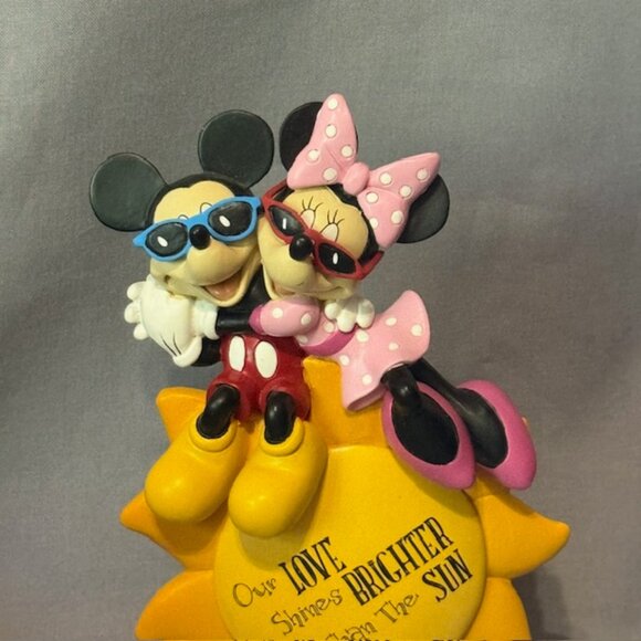 Mickey Minnie Mouse Figurine Walt Disney Hamilton Collection Love Brighter Sun - Picture 2 of 4